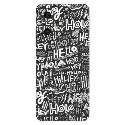 INFINIX Phone Skins (All Models) - Hi Hello Doodles - Matte Finish (M-25) Infinix Hot 30