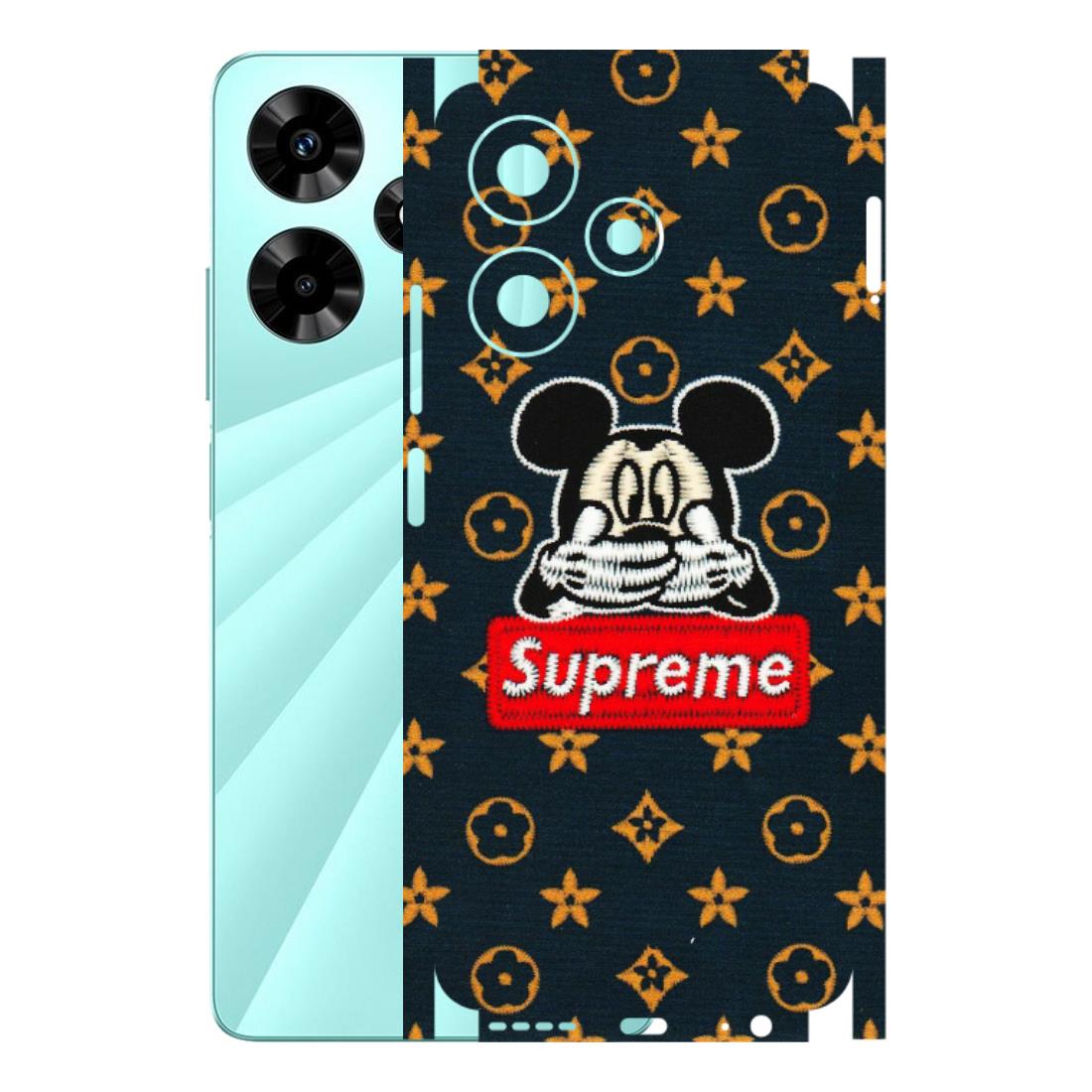 INFINIX Phone Skins (All Models) - Mickey Supreme - Matte Finish (M-83) Infinix Hot 30