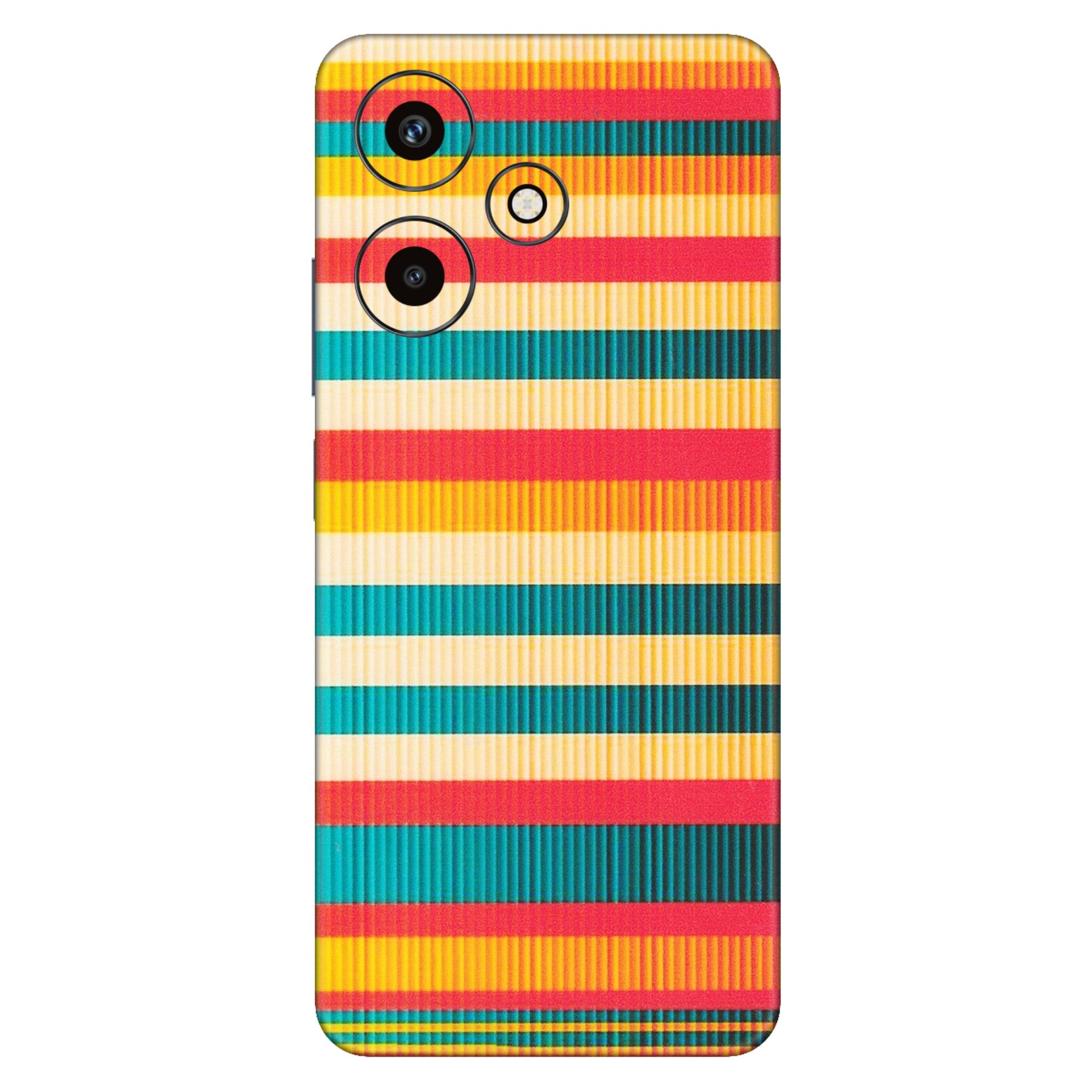 INFINIX Phone Skins (All Models) - Colourful Stripes Soothing Effect - Matte Finish (M-86) Infinix Hot 30