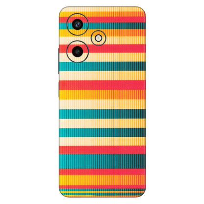 INFINIX Phone Skins (All Models) - Colourful Stripes Soothing Effect - Matte Finish (M-86) Infinix Hot 30