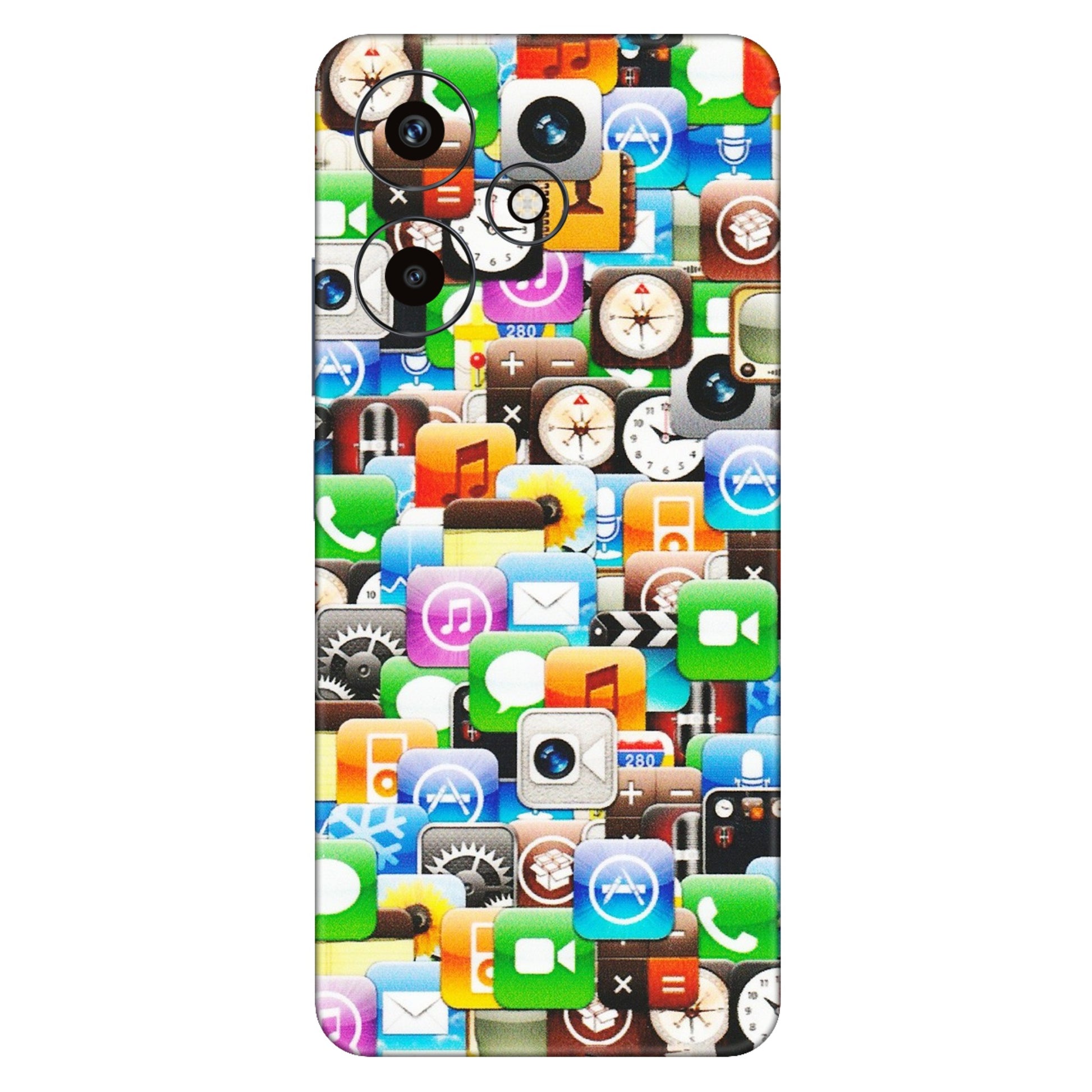 INFINIX Phone Skins (All Models) - All Apple Icons - Matte Finish (M-93) Infinix Hot 30