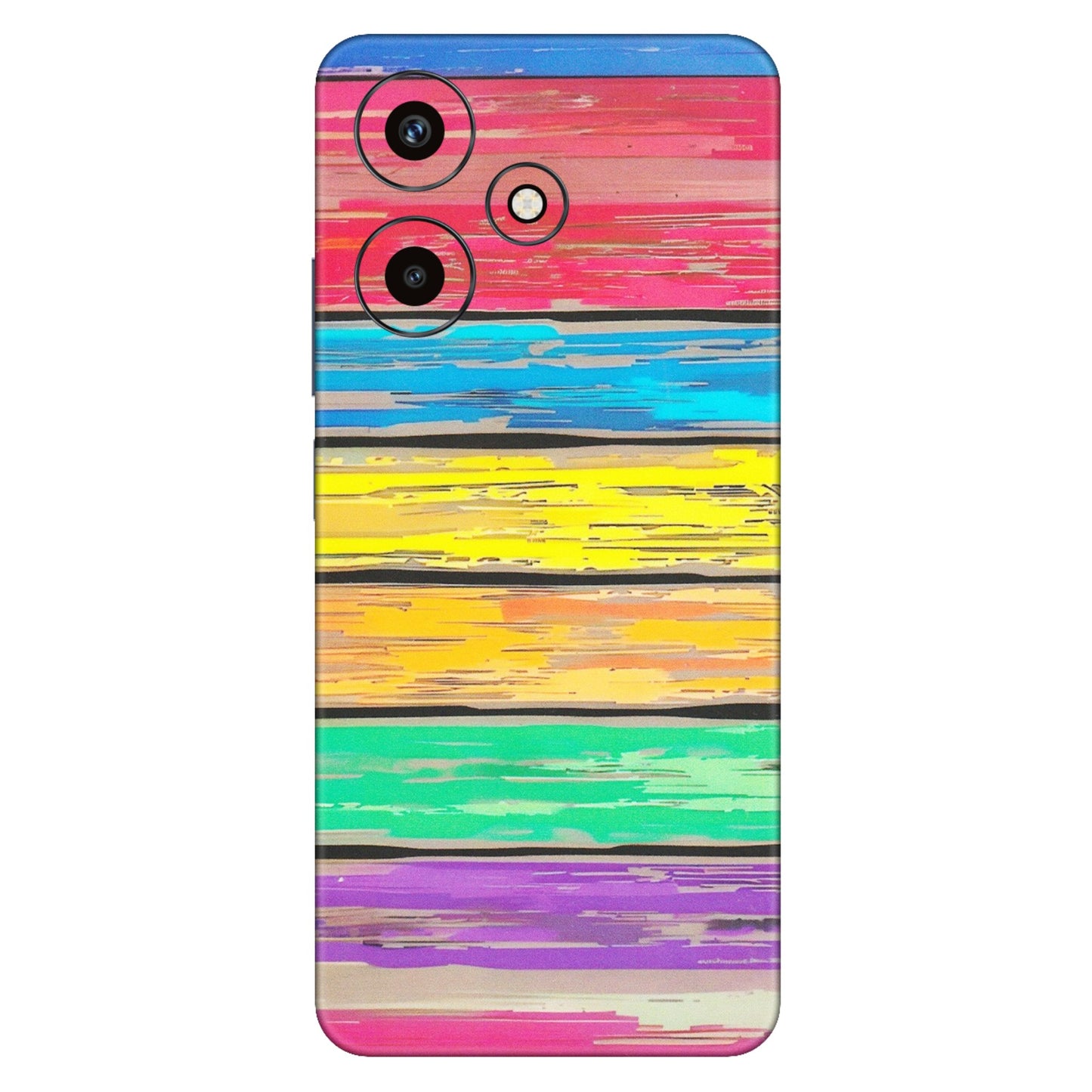 INFINIX Phone Skins (All Models) - Multi Colour Wooden Wall - Matte Finish (M-96) Infinix Hot 30