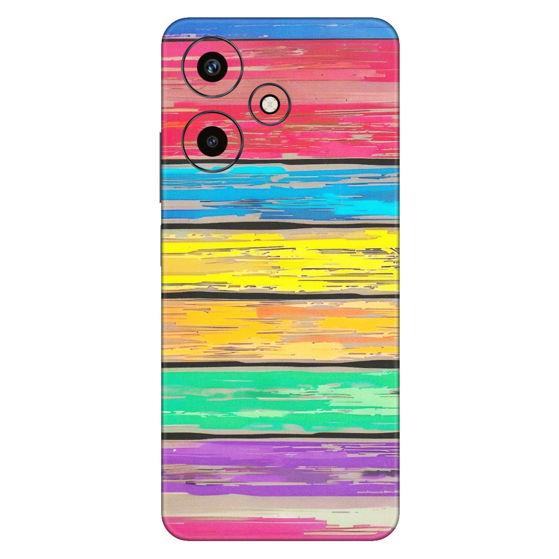 INFINIX Phone Skins (All Models) - Multi Colour Wooden Wall - Matte Finish (M-96) Infinix Hot 30