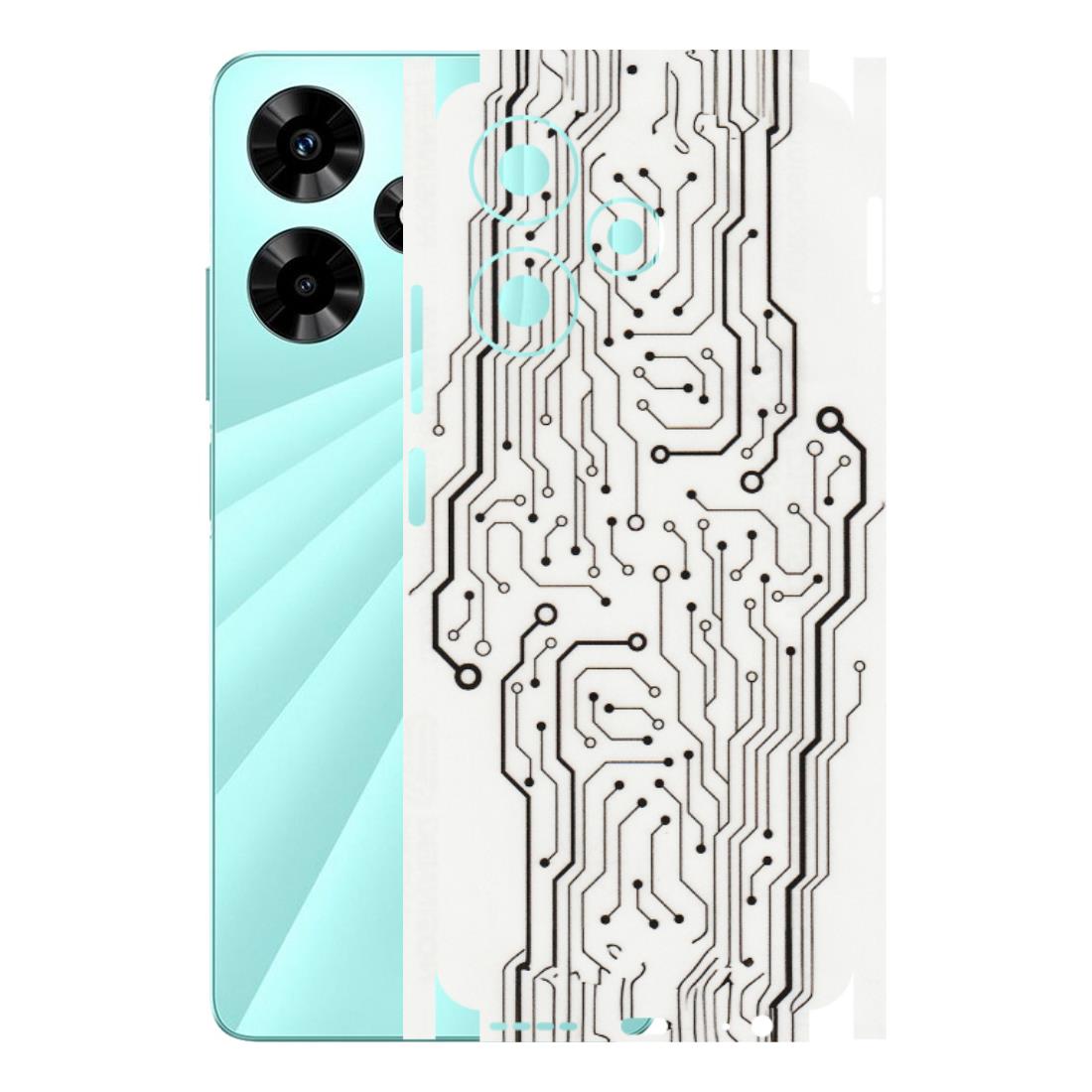 INFINIX Phone Skins (All Models) - Tech Circuits - Transparent Finish (T-03) Infinix Hot 30