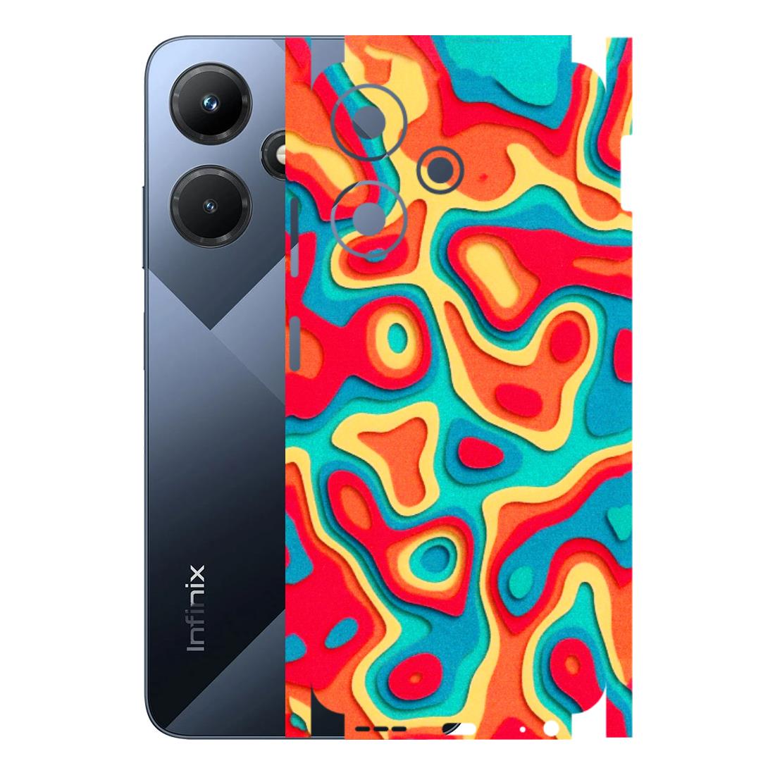 INFINIX Phone Skins (All Models) - Abstract Swirl - 3D Embossed Finish (L-150) Infinix Hot 30i