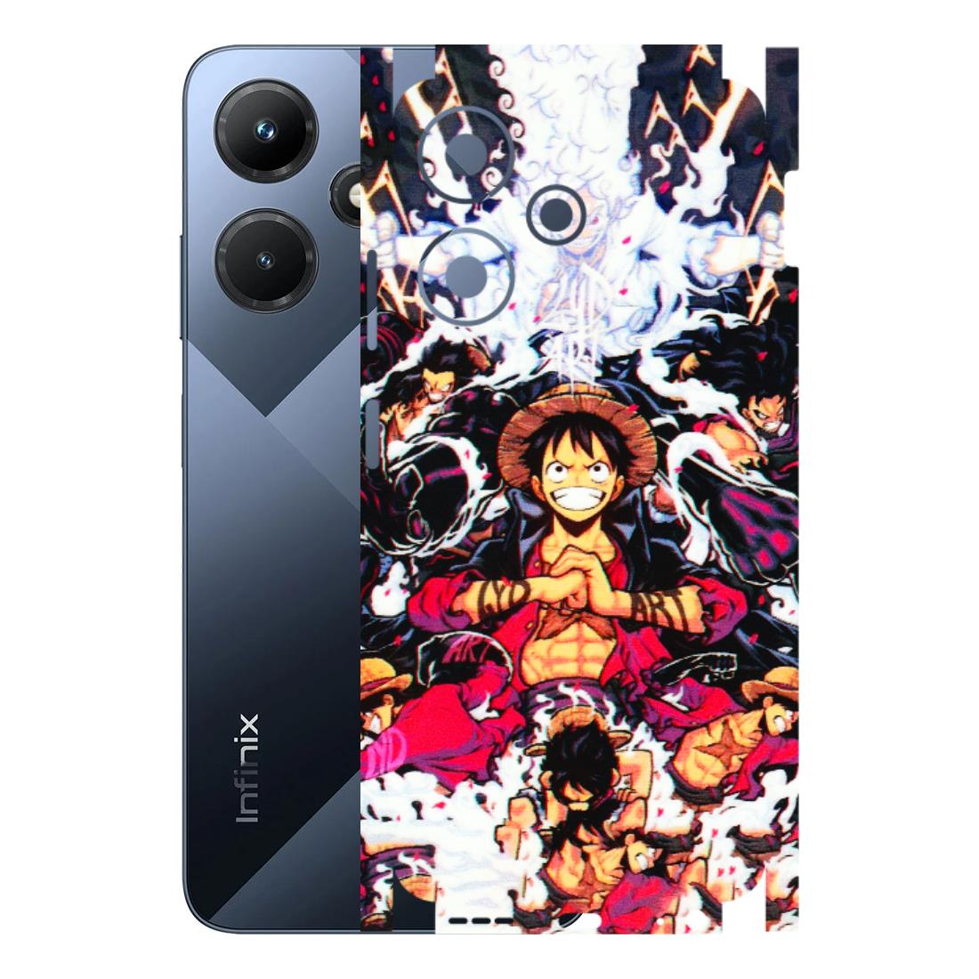 INFINIX Phone Skins (All Models) - Luffy Anime Character - 3D Embossed Finish (L-203) Infinix Hot 30i