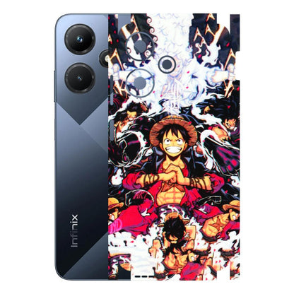 INFINIX Phone Skins (All Models) - Luffy Anime Character - 3D Embossed Finish (L-203) Infinix Hot 30i