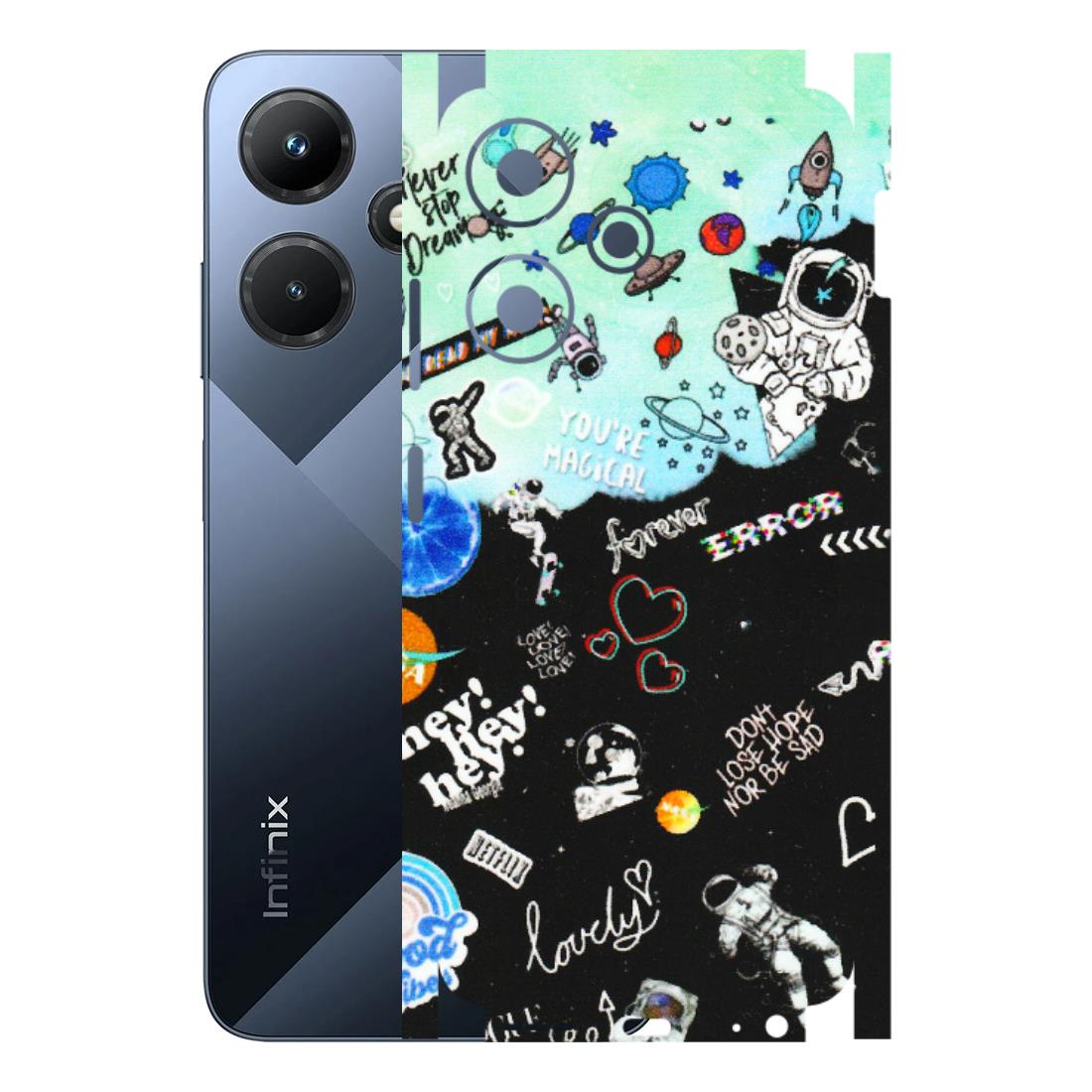 INFINIX Phone Skins (All Models) - Living In A Space Dream - Matte Finish (M-46) Infinix Hot 30i