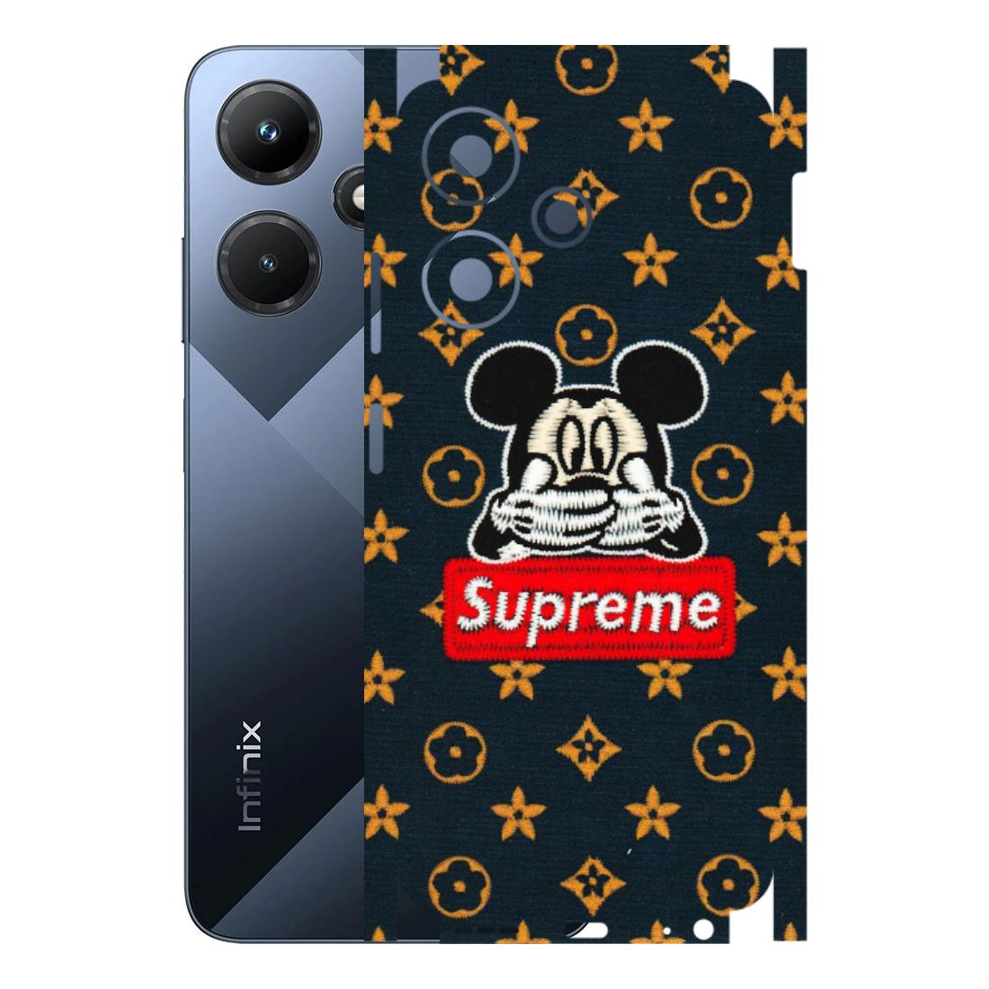 INFINIX Phone Skins (All Models) - Mickey Supreme - Matte Finish (M-83) Infinix Hot 30i