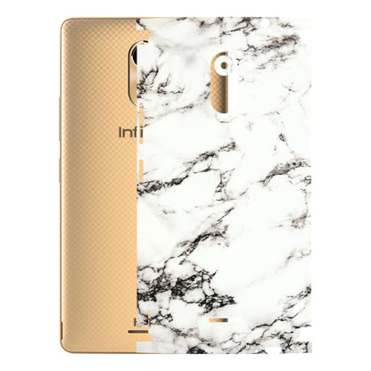 INFINIX Phone Skins (All Models) - Black and White Marble Texture - 3D Embossed Finish (L-124) Infinix Hot 4