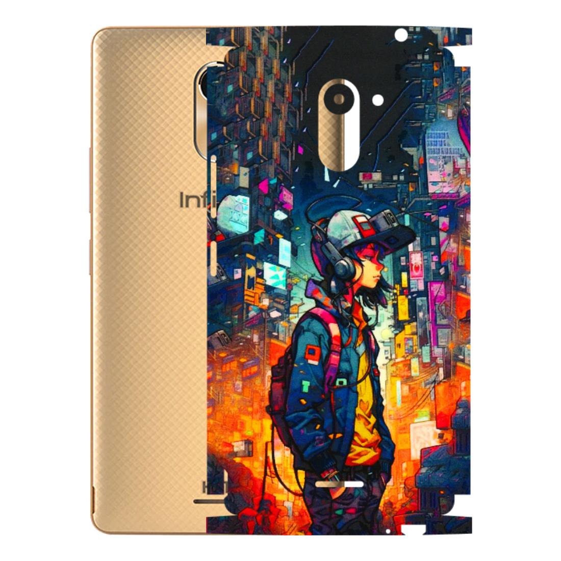 INFINIX Phone Skins (All Models) - Street Anime Guy - 3D Embossed Finish (L-158) Infinix Hot 4
