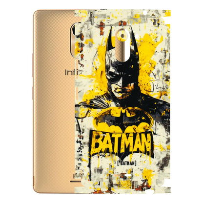 INFINIX Phone Skins (All Models) - Batman Yellow BT - 3D Embossed Finish (L-304) Infinix Hot 4