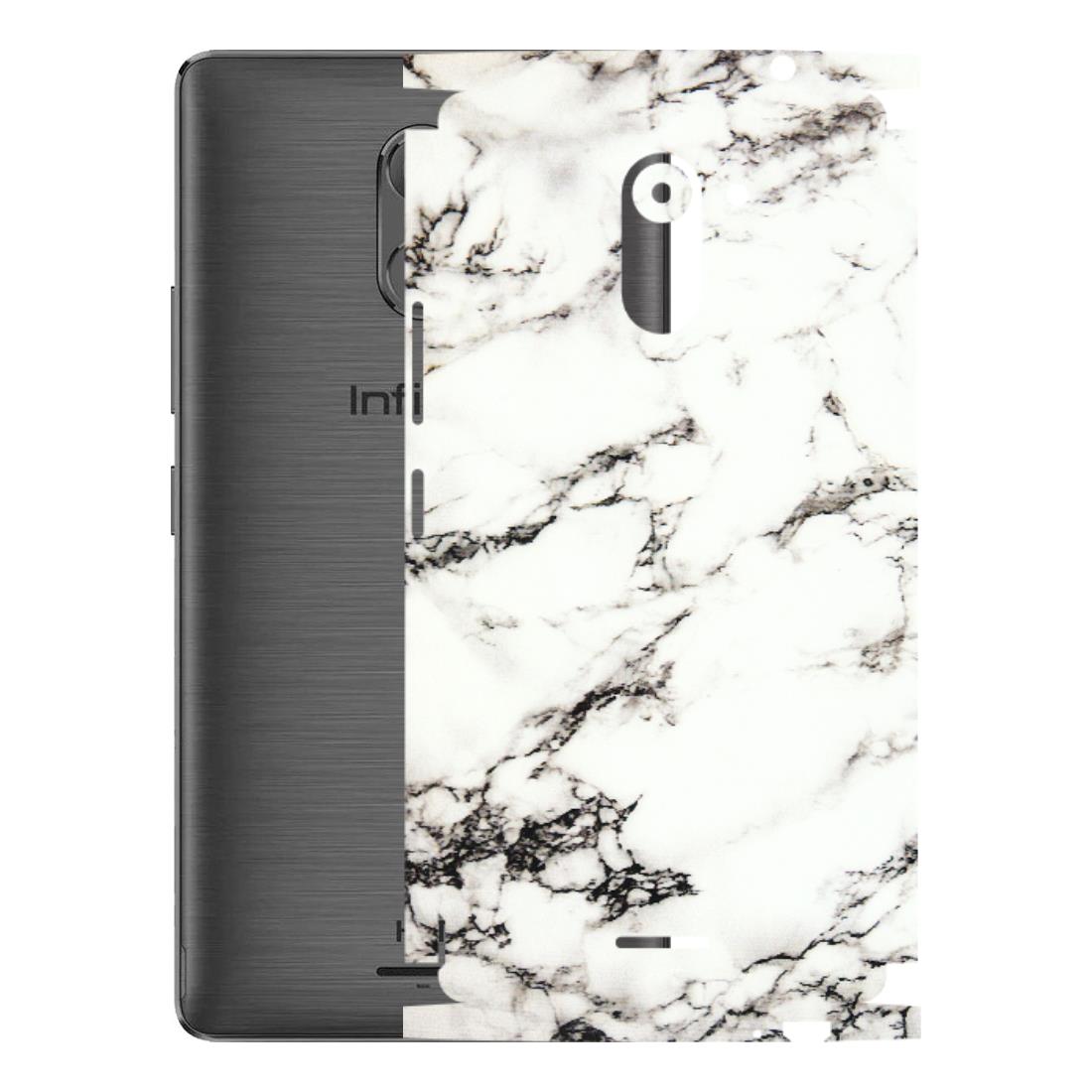 INFINIX Phone Skins (All Models) - Black and White Marble Texture - 3D Embossed Finish (L-124) Infinix Hot 4 PRO