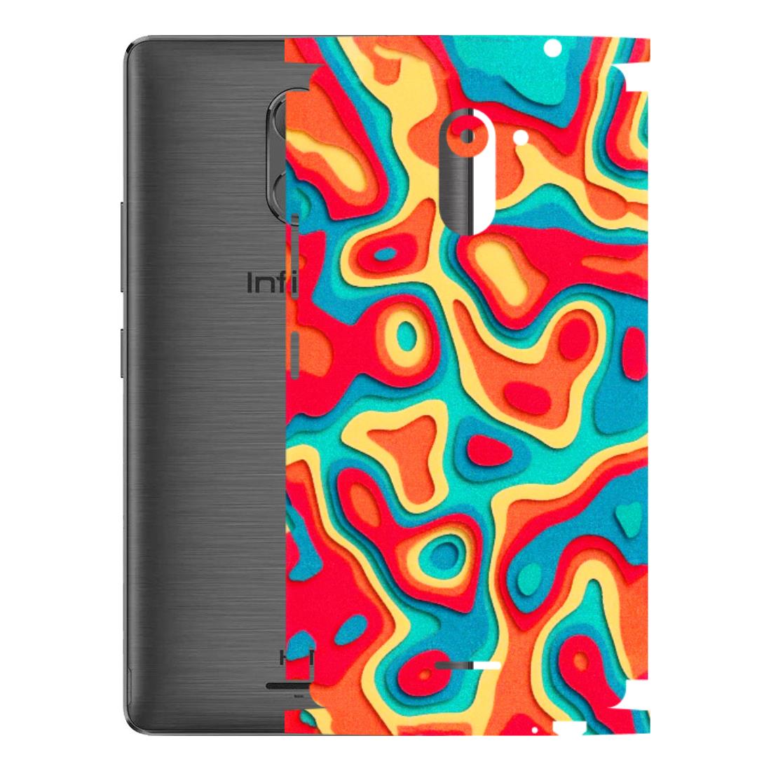 INFINIX Phone Skins (All Models) - Abstract Swirl - 3D Embossed Finish (L-150) Infinix Hot 4 PRO