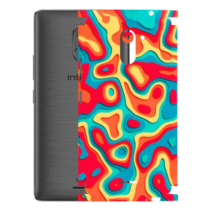 INFINIX Phone Skins (All Models) - Abstract Swirl - 3D Embossed Finish (L-150) Infinix Hot 4 PRO