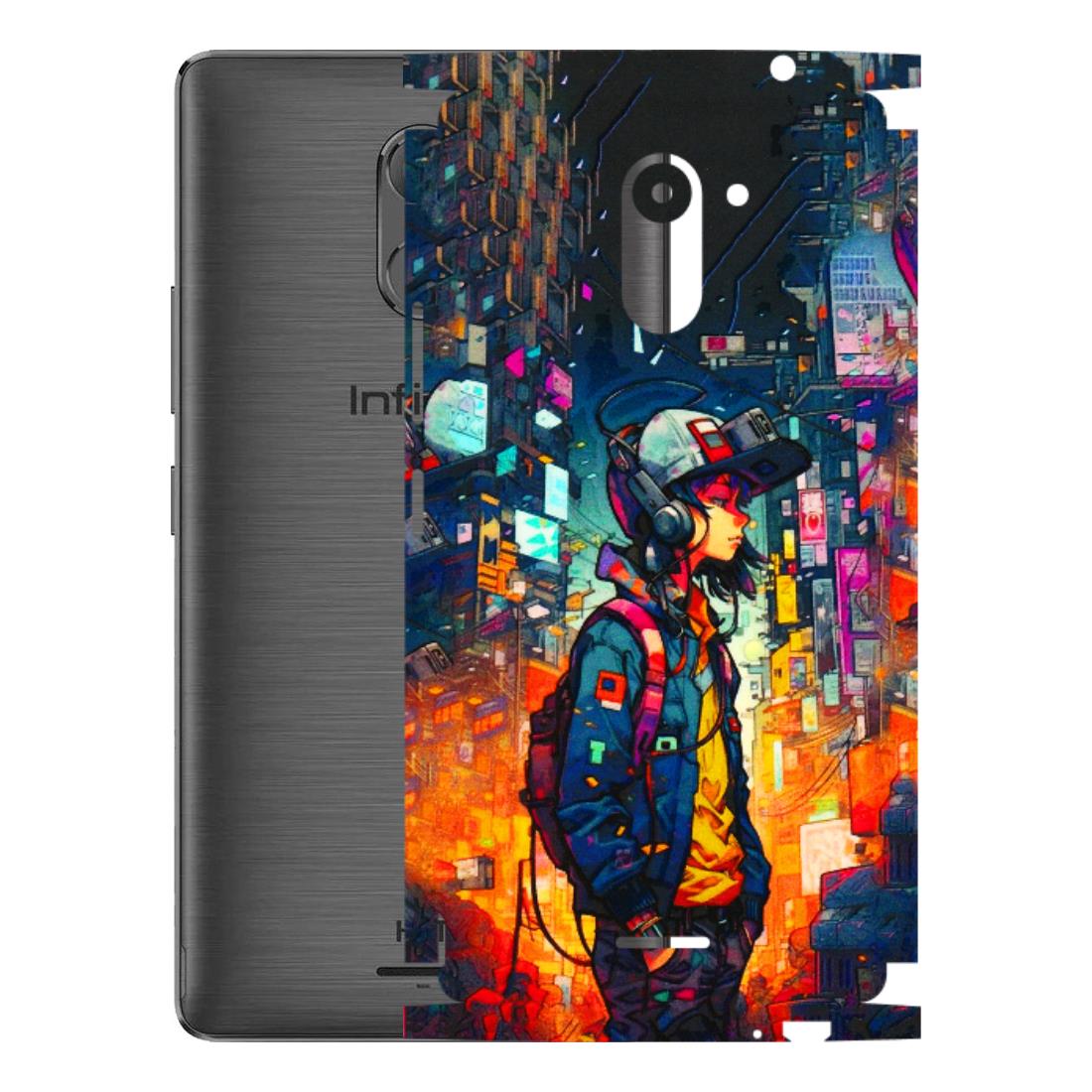 INFINIX Phone Skins (All Models) - Street Anime Guy - 3D Embossed Finish (L-158) Infinix Hot 4 PRO