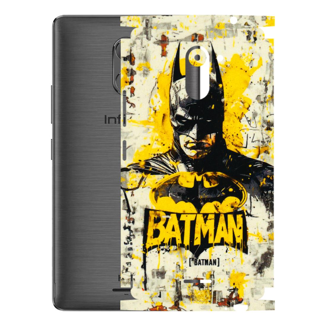 INFINIX Phone Skins (All Models) - Batman Yellow BT - 3D Embossed Finish (L-304) Infinix Hot 4 PRO