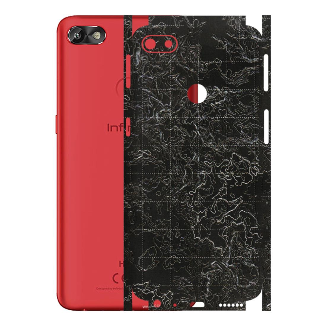 INFINIX Phone Skins (All Models) - Black map Texture - 3D Embossed Finish (L-201) Infinix Hot 6