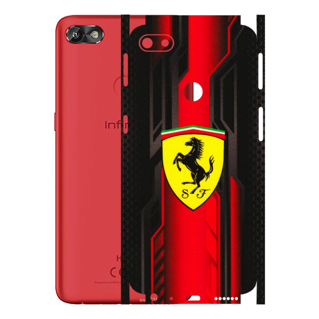INFINIX Phone Skins (All Models) - Black Ferrari Logo - 3D Embossed Finish (L-253) Infinix Hot 6