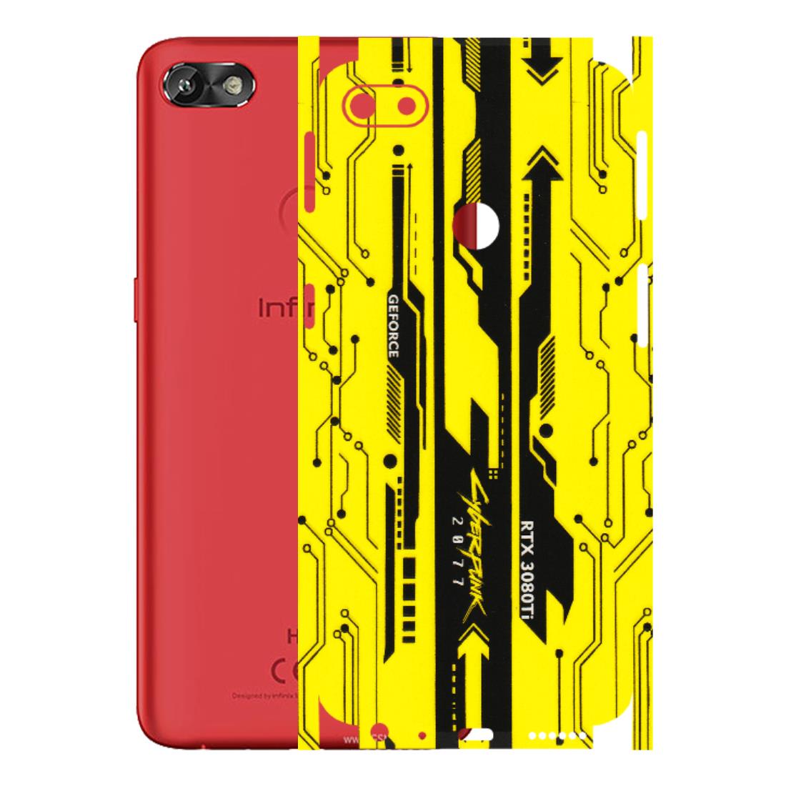 INFINIX Phone Skins (All Models) - Yellow Cyberpunk - 3D Embossed Finish (L-93) Infinix Hot 6