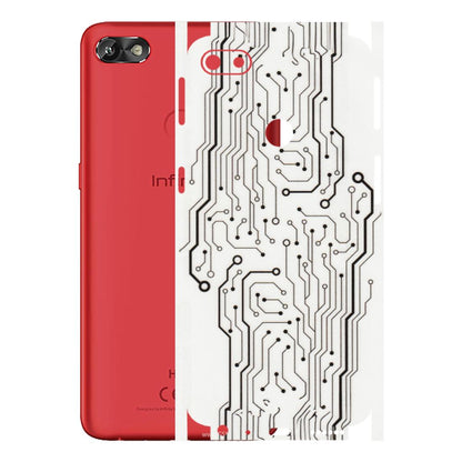 INFINIX Phone Skins (All Models) - Tech Circuits - Transparent Finish (T-03) Infinix Hot 6
