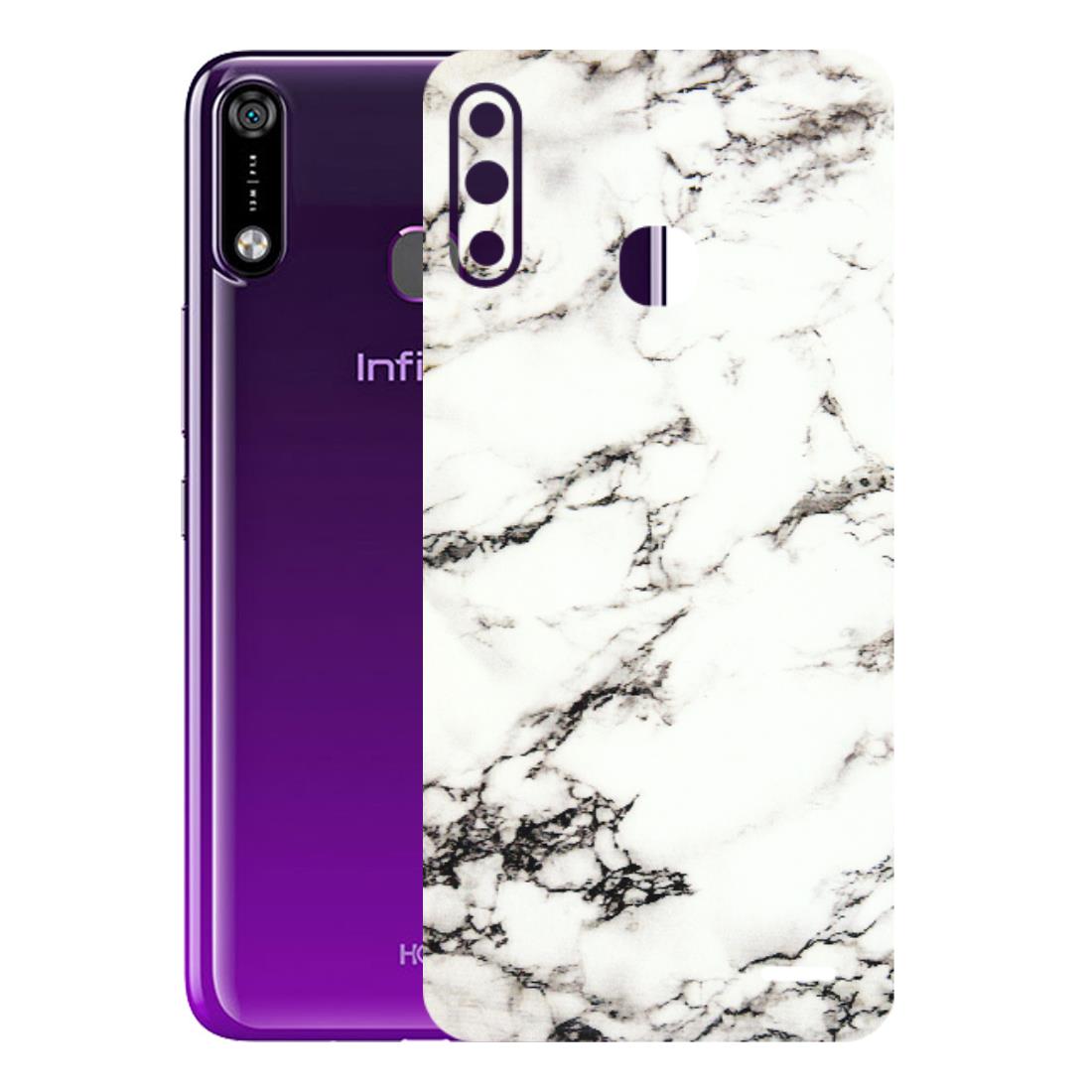 INFINIX Phone Skins (All Models) - Black and White Marble Texture - 3D Embossed Finish (L-124) Infinix Hot 7