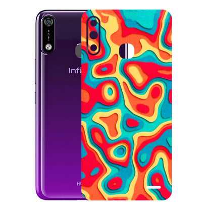 INFINIX Phone Skins (All Models) - Abstract Swirl - 3D Embossed Finish (L-150) Infinix Hot 7