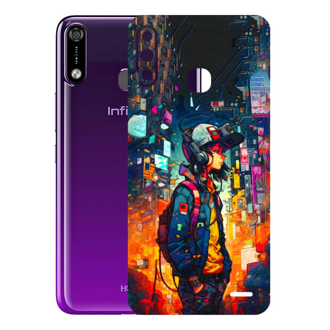 INFINIX Phone Skins (All Models) - Street Anime Guy - 3D Embossed Finish (L-158) Infinix Hot 7