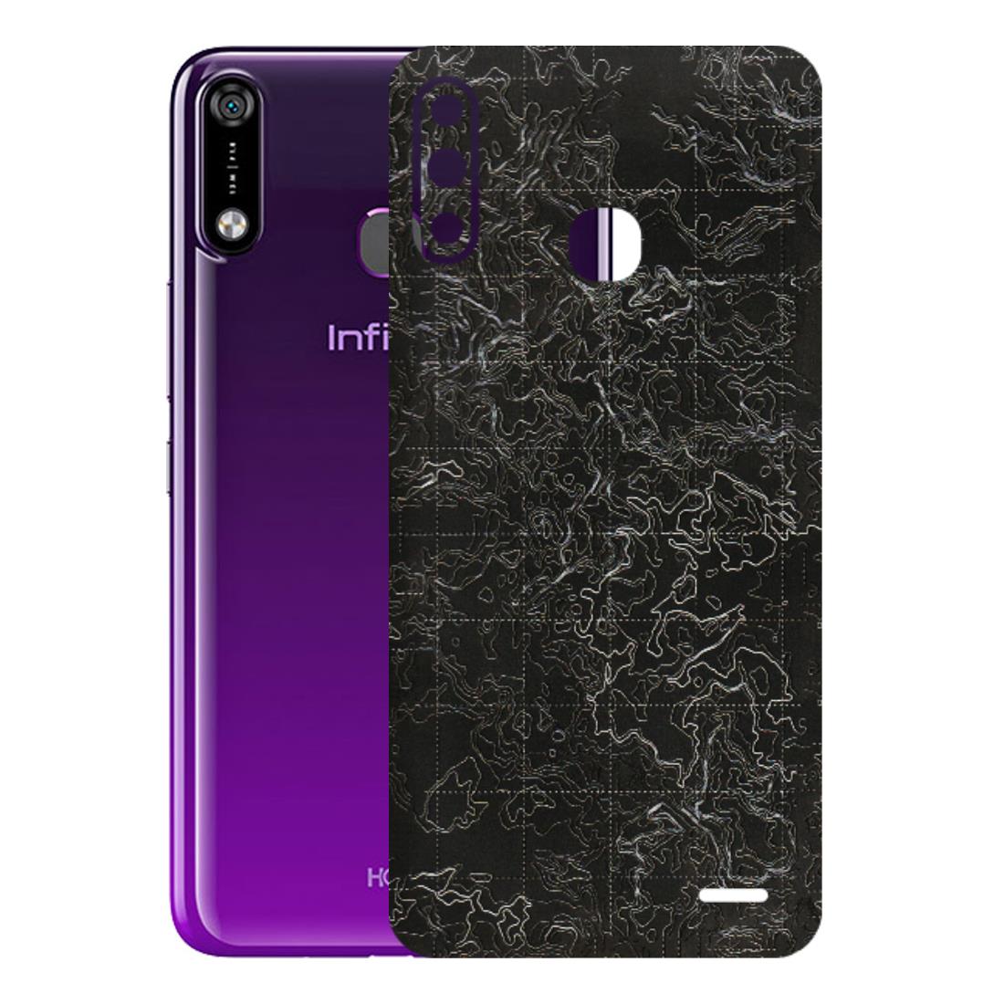 INFINIX Phone Skins (All Models) - Black map Texture - 3D Embossed Finish (L-201) Infinix Hot 7