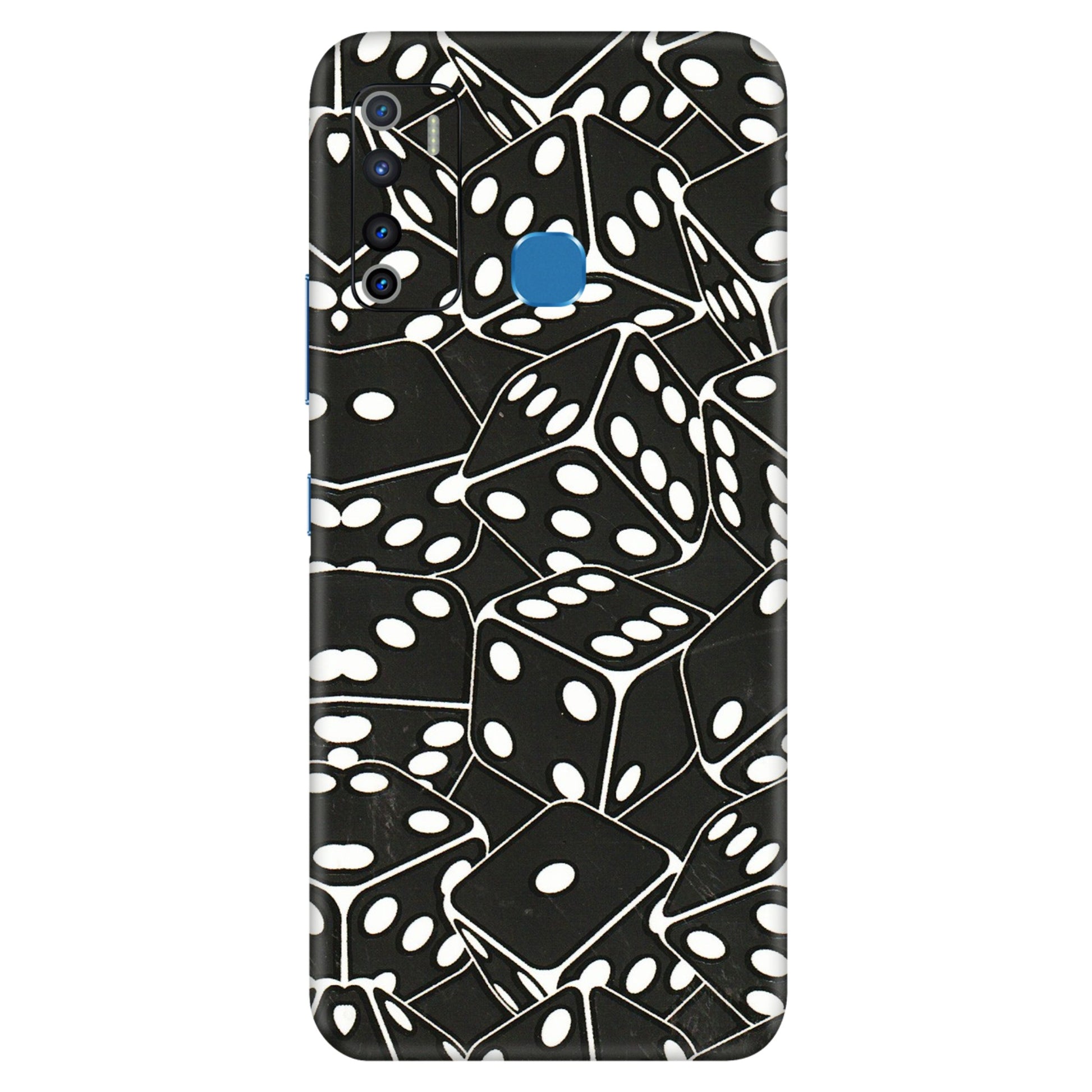 INFINIX Phone Skins (All Models) - Big Black Dices - 3D Embossed Finish (L-106) Infinix Hot 9