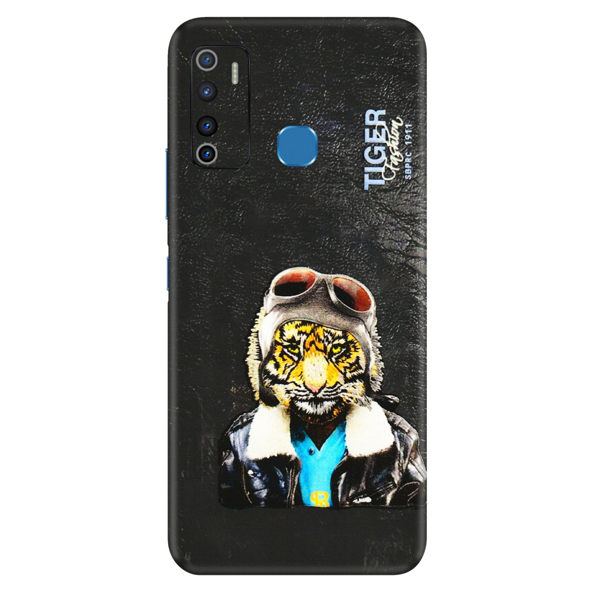 INFINIX Phone Skins (All Models) - Rider Tiger - 3D Embossed Finish (L-113) Infinix Hot 9