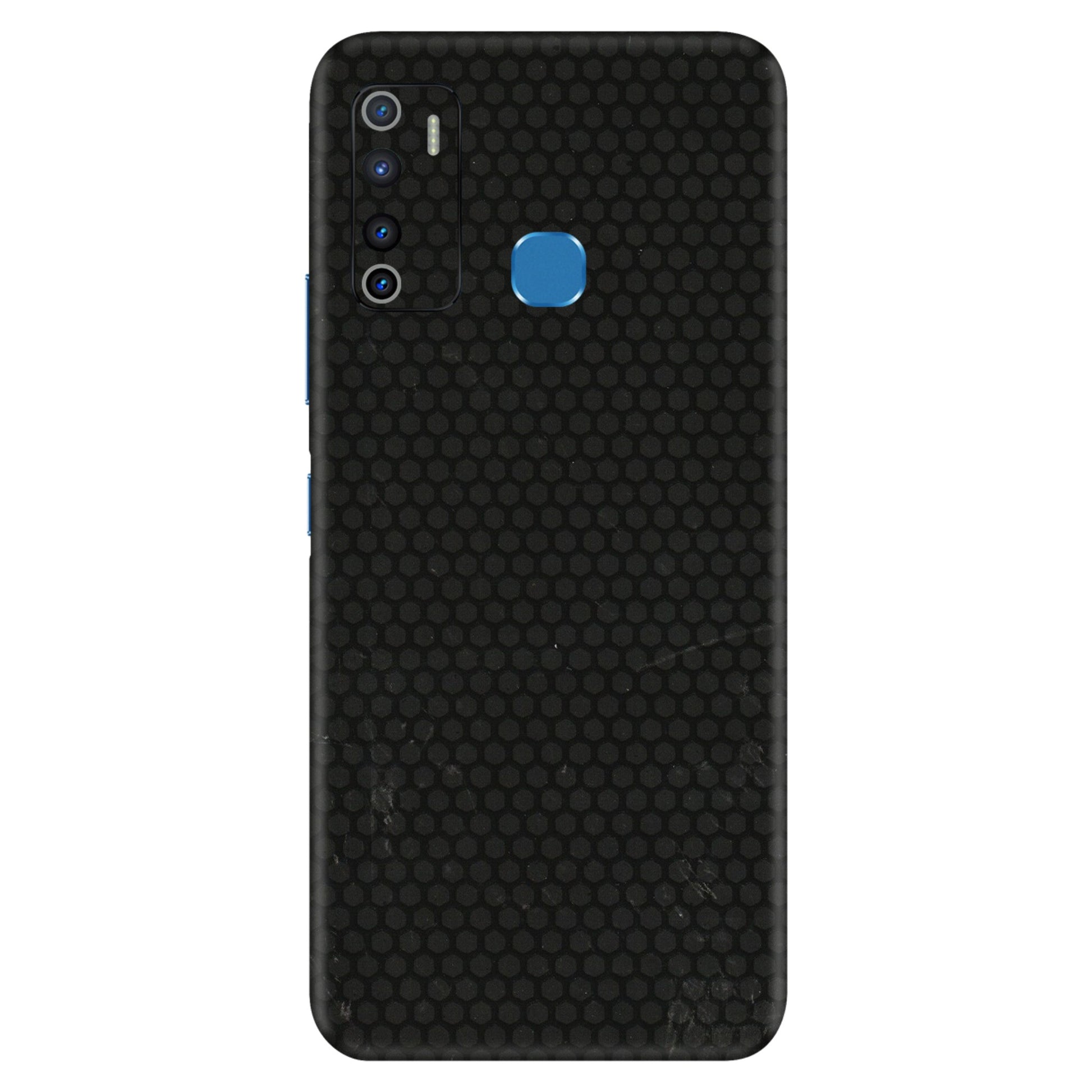 INFINIX Phone Skins (All Models) - Black honeycomb - 3D Embossed Finish (L-114) Infinix Hot 9