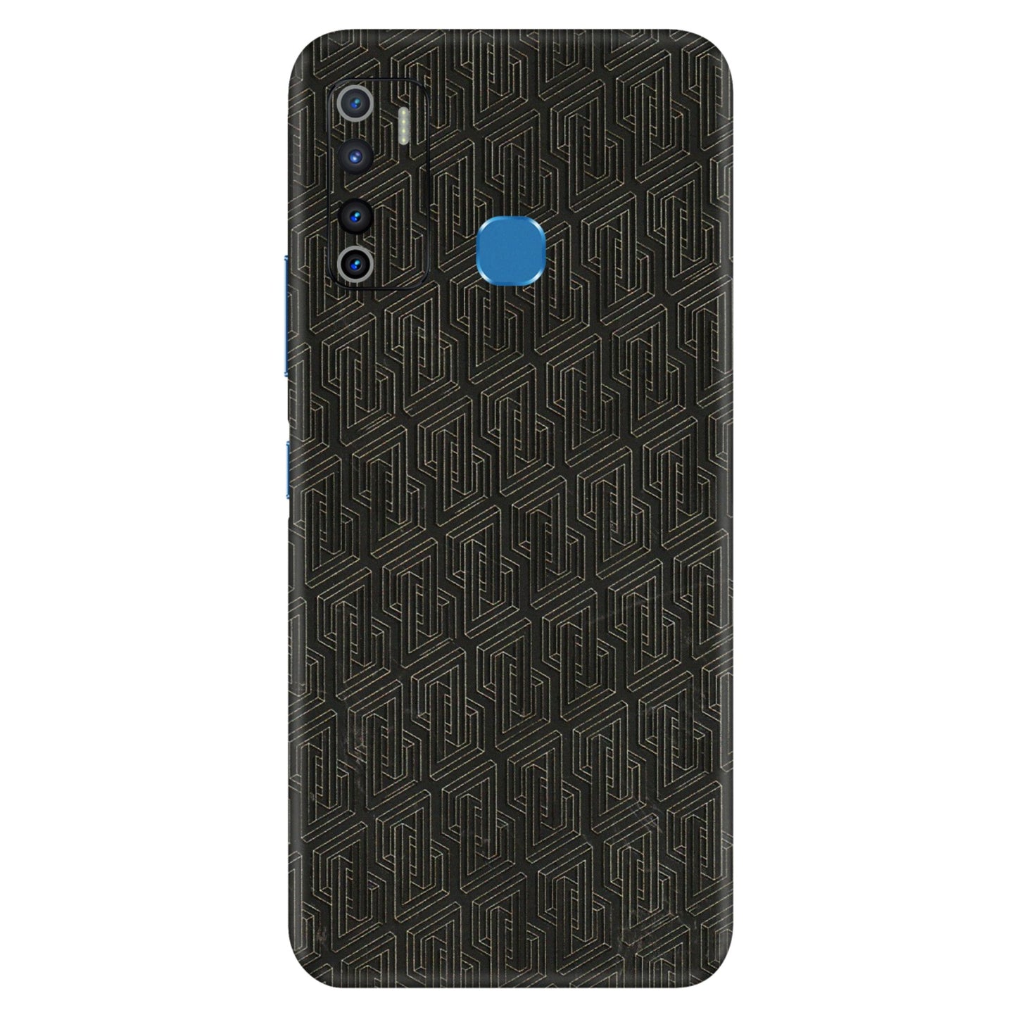 INFINIX Phone Skins (All Models) - Black Abstract Pattern - 3D Embossed Finish (L-117) Infinix Hot 9
