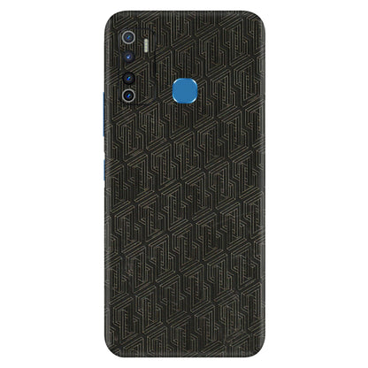 INFINIX Phone Skins (All Models) - Black Abstract Pattern - 3D Embossed Finish (L-117) Infinix Hot 9