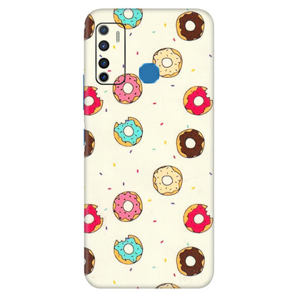 INFINIX Phone Skins (All Models) - Mini Donuts Doodle Art - 3D Embossed Finish (L-122) Infinix Hot 9
