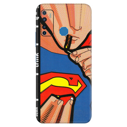 INFINIX Phone Skins (All Models) - Superman Sutta - 3D Embossed Finish (L-130) Infinix Hot 9