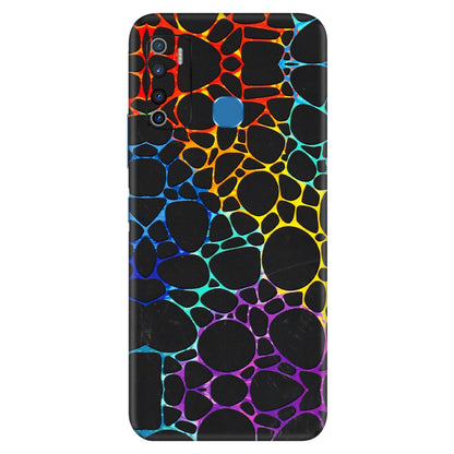 INFINIX Phone Skins (All Models) - Abstract Art MultiColour - 3D Embossed Finish (L-133) Infinix Hot 9