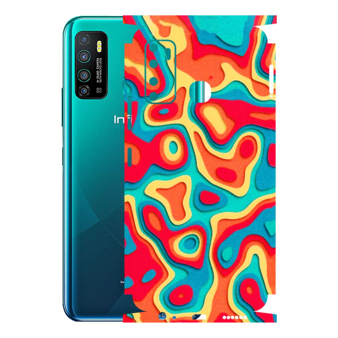 INFINIX Phone Skins (All Models) - Abstract Swirl - 3D Embossed Finish (L-150) Infinix Hot 9