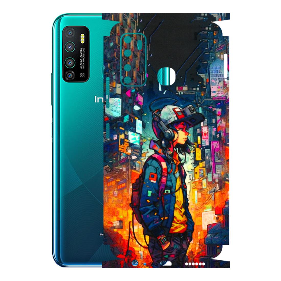 INFINIX Phone Skins (All Models) - Street Anime Guy - 3D Embossed Finish (L-158) Infinix Hot 9