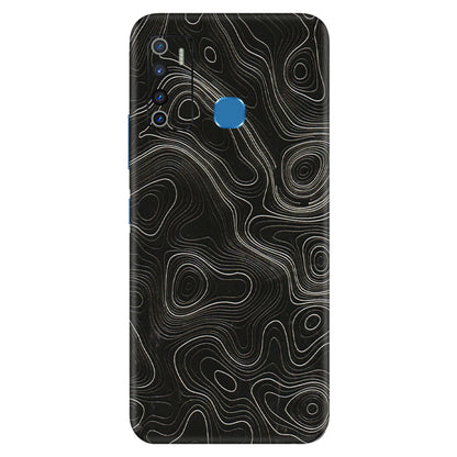 INFINIX Phone Skins (All Models) - Black Swirl - 3D Embossed Finish (L-196) Infinix Hot 9