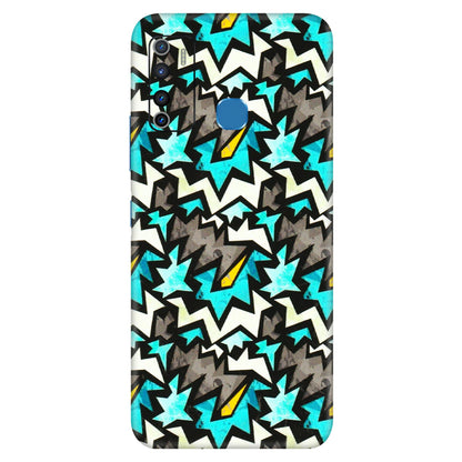 INFINIX Phone Skins (All Models) - Funky Zig Zag - 3D Embossed Finish (L-223) Infinix Hot 9