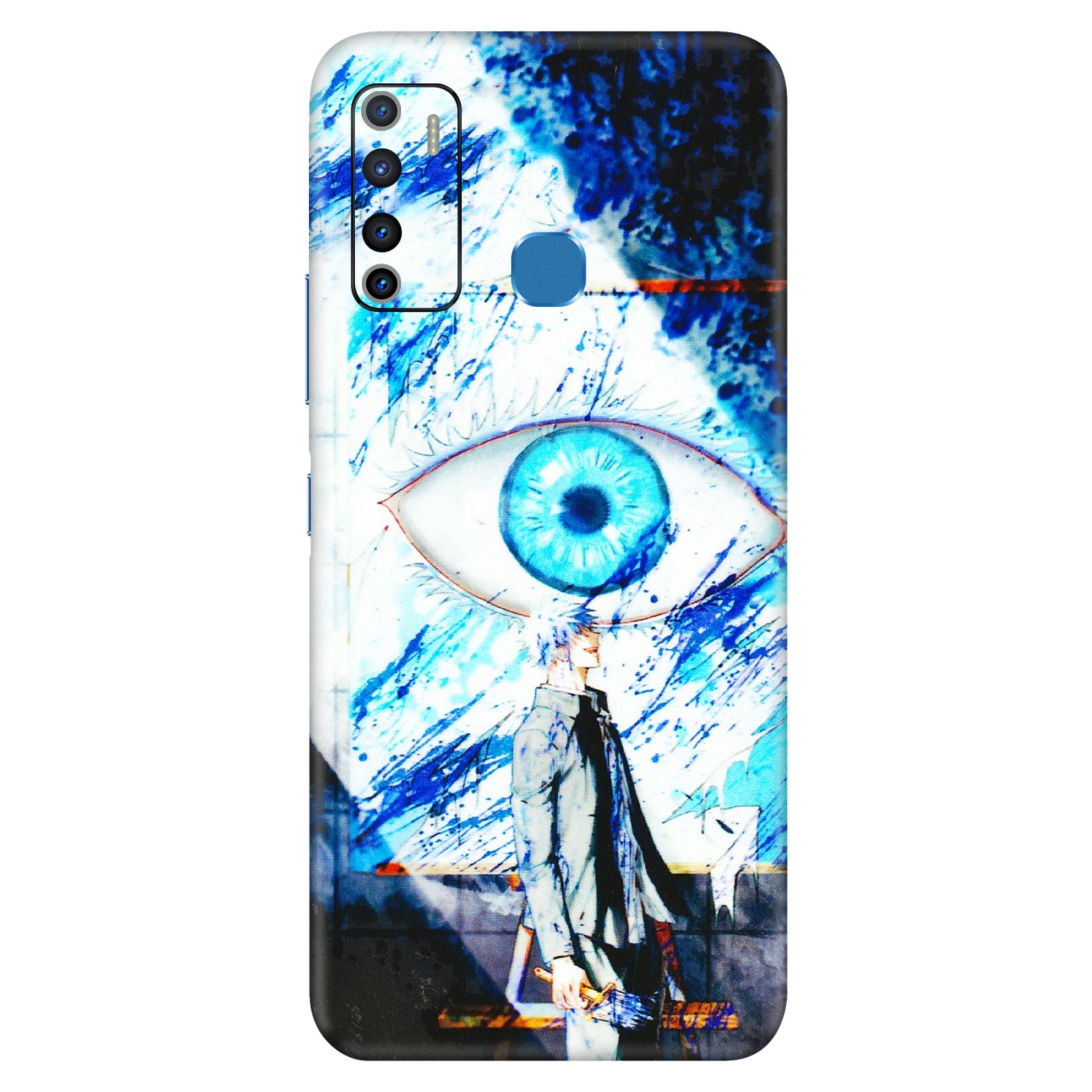 INFINIX Phone Skins (All Models) - Gojo Satoru evil eye - 3D Embossed Finish (L-239) Infinix Hot 9
