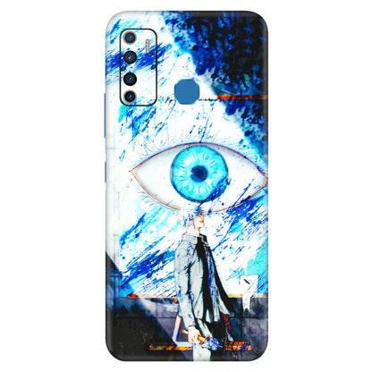 INFINIX Phone Skins (All Models) - Gojo Satoru evil eye - 3D Embossed Finish (L-239) Infinix Hot 9