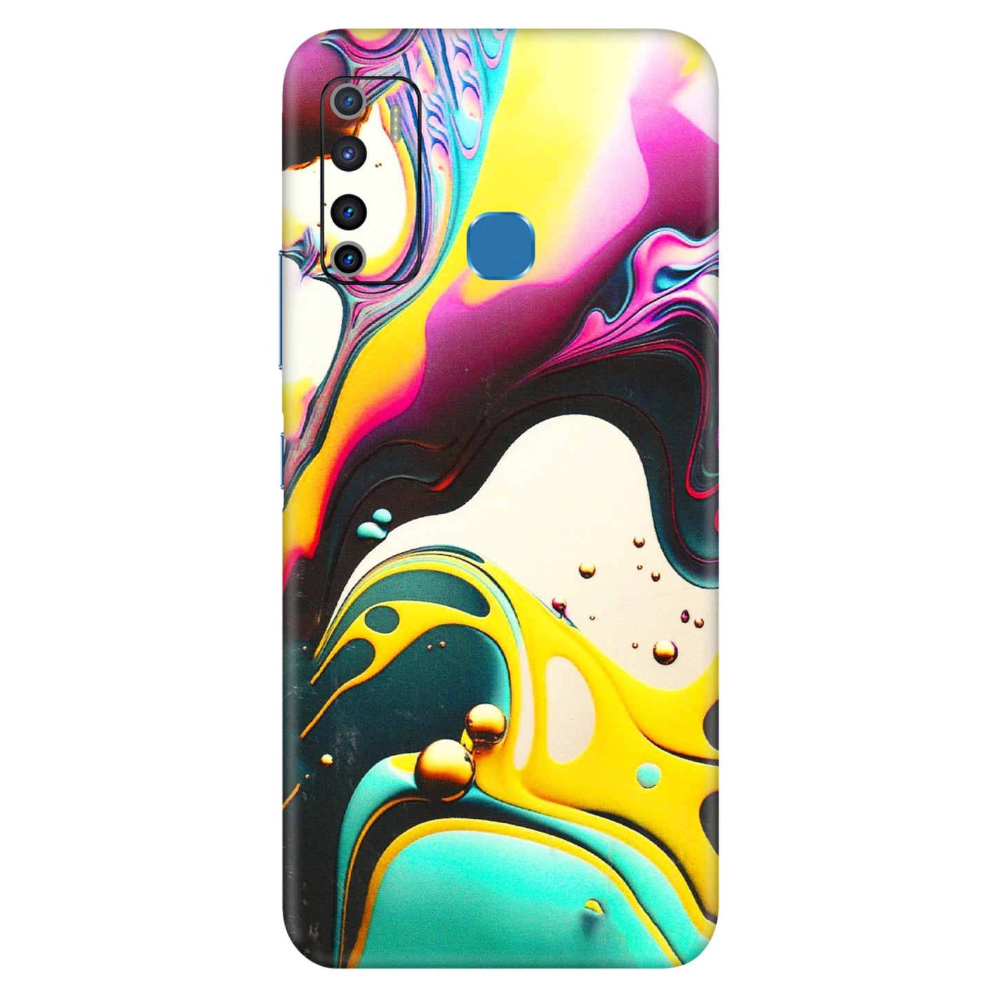 INFINIX Phone Skins (All Models) - Multicolor Abstract pattern - 3D Embossed Finish (L-254) Infinix Hot 9
