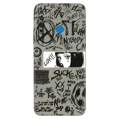 INFINIX Phone Skins (All Models) - Never Have Love Anime - 3D Embossed Finish (L-260) Infinix Hot 9