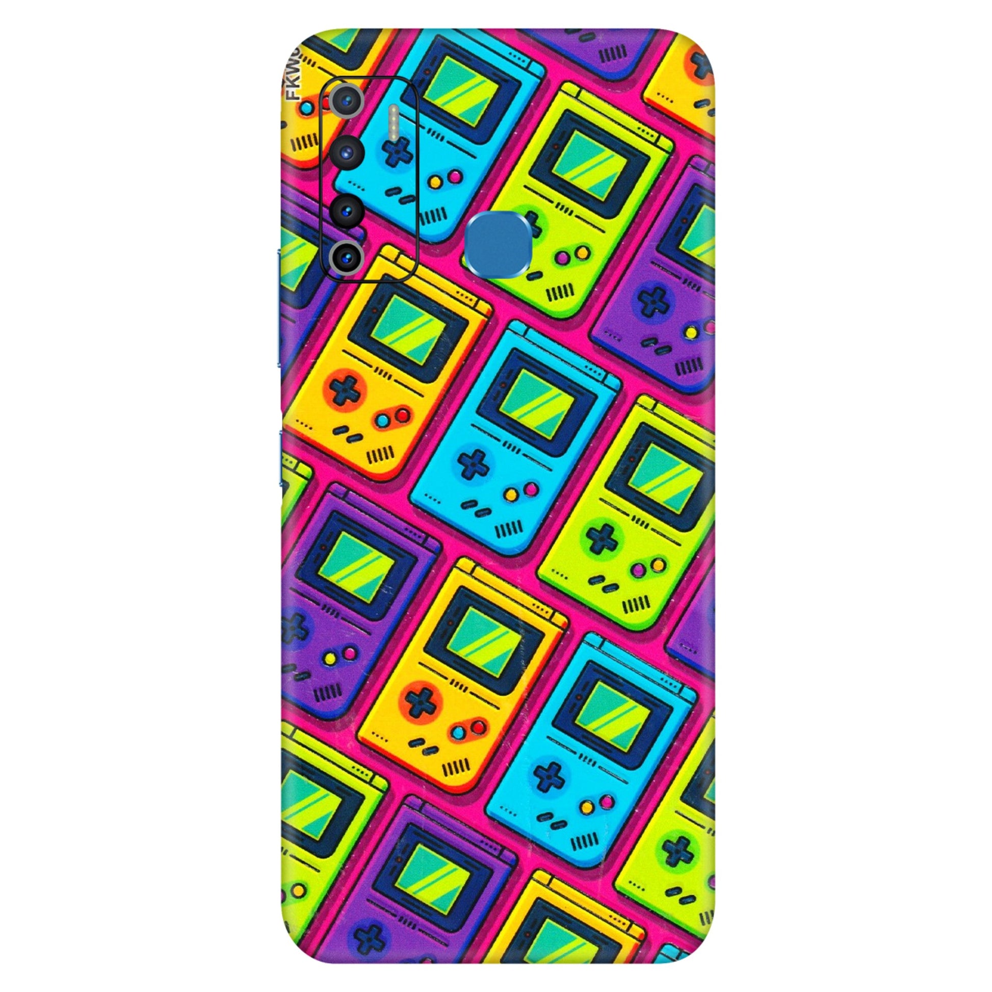 INFINIX Phone Skins (All Models) - Gameboy Colourful - 3D Embossed Finish (L-266) Infinix Hot 9
