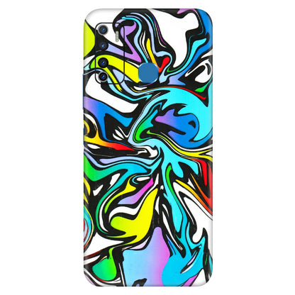INFINIX Phone Skins (All Models) - Abstract Colour Paints - 3D Embossed Finish (L-271) Infinix Hot 9