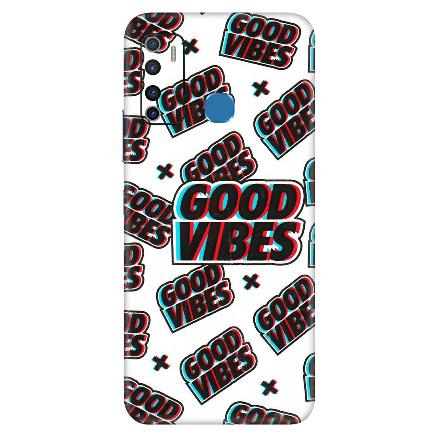 INFINIX Phone Skins (All Models) - Good Vibes - 3D Embossed Finish (L-282) Infinix Hot 9