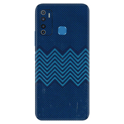 INFINIX Phone Skins (All Models) - Blue Sober Waves - 3D Embossed Finish (L-306) Infinix Hot 9