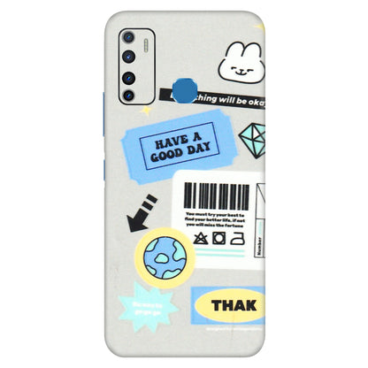 INFINIX Phone Skins (All Models) - Will Be Okay Design - 3D Embossed Finish (L-316) Infinix Hot 9